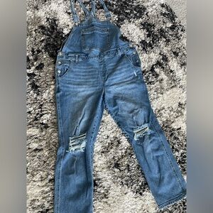Denim overalls